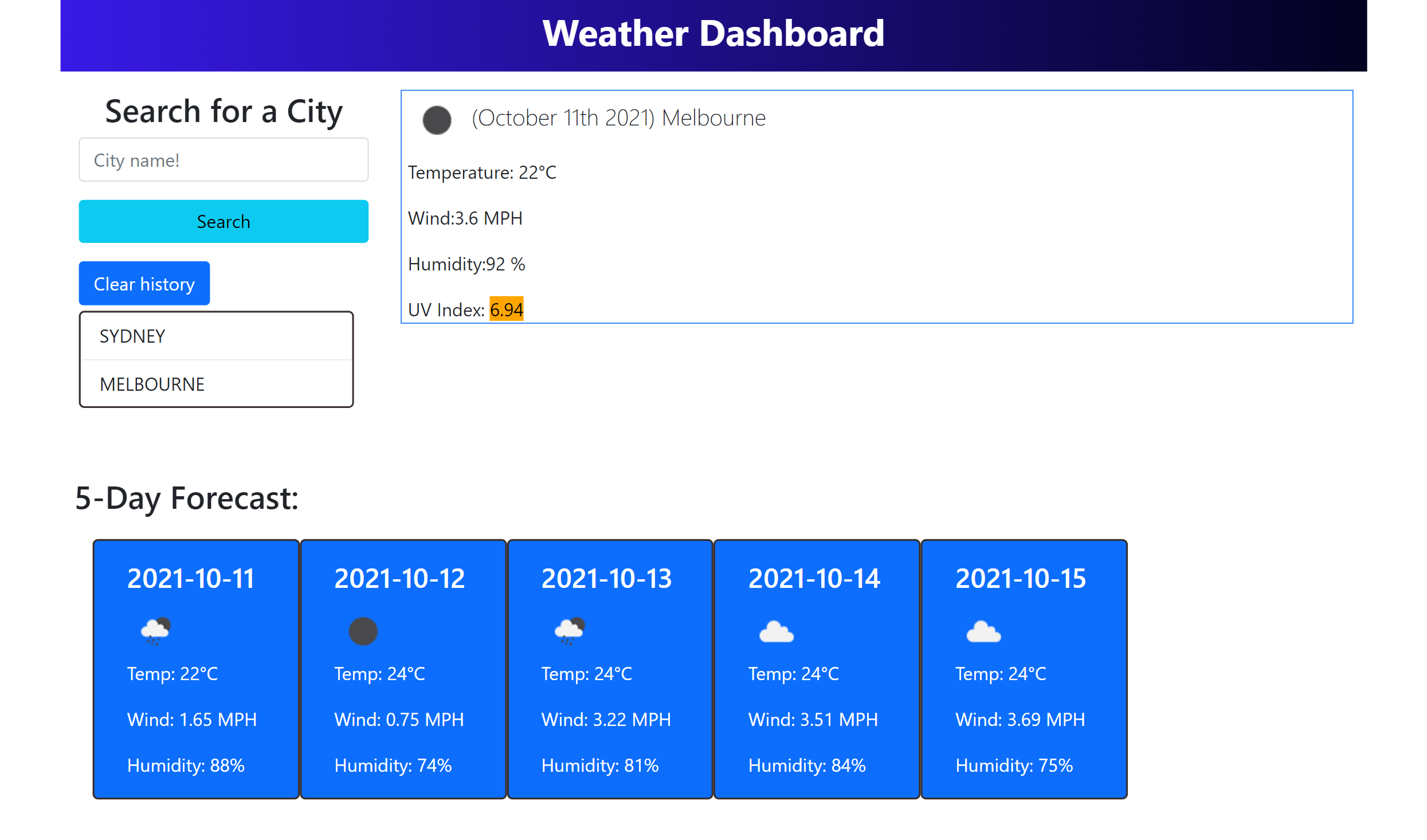 Weather Site